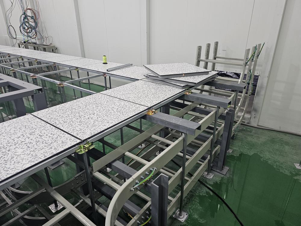 고상형 악세스플로어 시공 현장